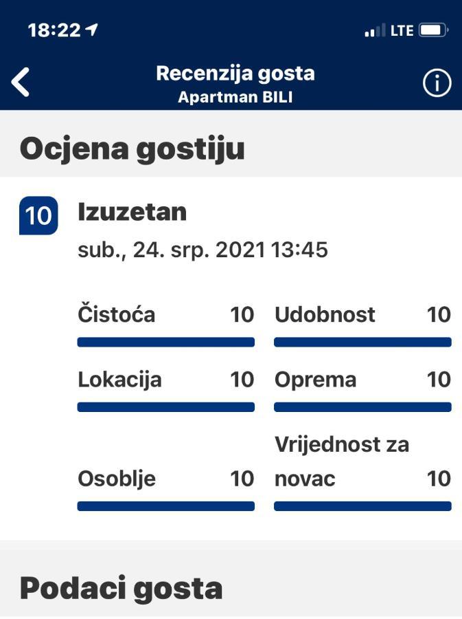 Luxury Apartman Bili Podgora Luaran gambar